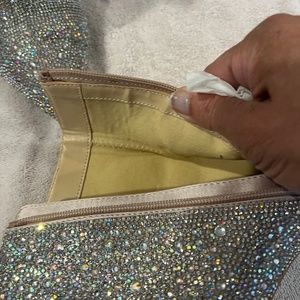 Glitter ankle boots
